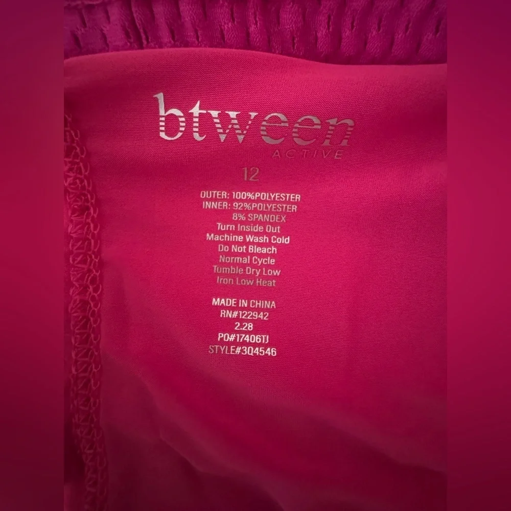 btween | Bottoms | Kids Girl Btween Active Athletic Shorts Black and Pink Set.